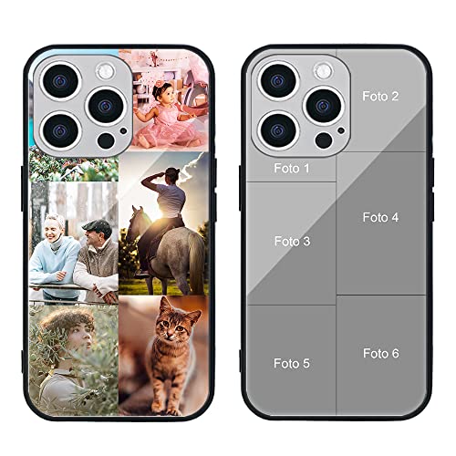 MXCUSTOM Personalisierte Handyhülle für Apple iPhone 14 Pro Max, Benutzerdefiniert Kratzfest Gehärtetes Glas Weicher Stoßfänger Hülle mit Eigenem Foto Bild Text Individuelle Schutzhülle (GHS-TMP042) MXCUSTOM Personalisierte Handyhülle für Apple iPhone 14 Pro Max, Benutzerdefiniert Kratzfest Gehärtetes Glas Weicher Stoßfänger Hülle mit Eigenem Foto Bild Text Individuelle Schutzhülle (GHS-TMP042) von MXCUSTOM