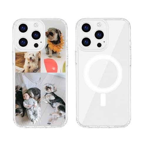MXCUSTOM Personalisierte Handyhülle für Apple iPhone 14 Pro Max, Benutzerdefiniert Hülle mit Eigenem Foto Bild Text Schutzhülle [Weicher Polsterstoßfänger + Harter Rückseite] (HMC-TMP049) von MXCUSTOM