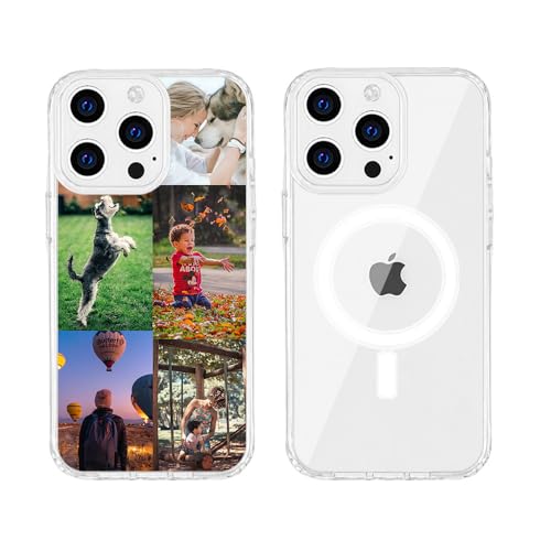 MXCUSTOM Personalisierte Handyhülle für Apple iPhone 14 Pro Max, Benutzerdefiniert Hülle mit Eigenem Foto Bild Text Schutzhülle [Weicher Polsterstoßfänger + Harter Rückseite] (HMC-TMP042) von MXCUSTOM