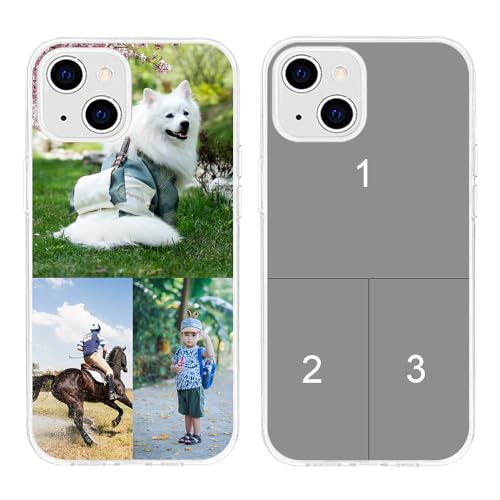 MXCUSTOM Personalisierte Handyhülle für Apple iPhone 15, Benutzerdefiniert Hülle mit Eigenem Foto Bild Text Individuelle Schutzhülle [Transparente Weiche TPU Dünn Stoßfest] (FXT-TMP048) von MXCUSTOM