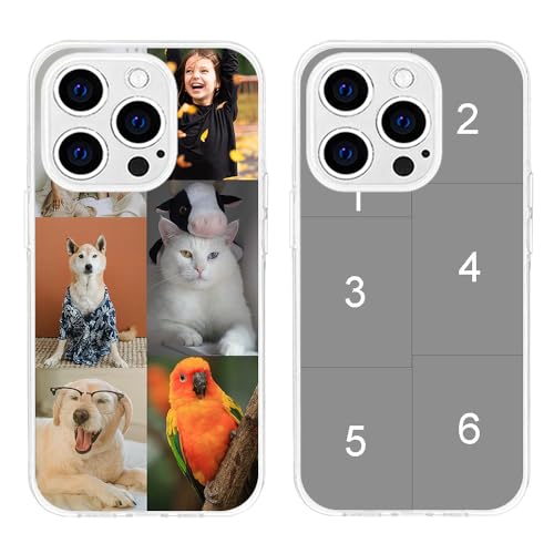 MXCUSTOM Personalisierte Handyhülle für Apple iPhone 15 Pro, Benutzerdefiniert Hülle mit Eigenem Foto Bild Text Individuelle Schutzhülle [Transparente Weiche TPU Dünn Stoßfest] (FXT-TMP042) von MXCUSTOM