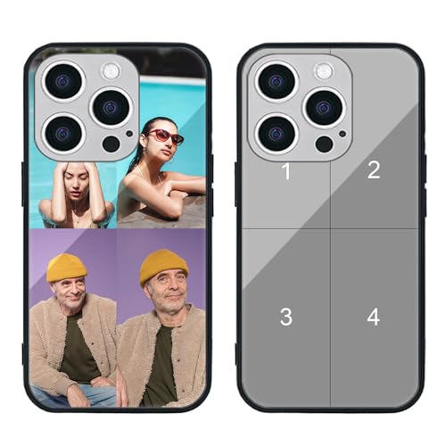 MXCUSTOM Personalisierte Handyhülle für Apple iPhone 15 Pro, Benutzerdefiniert Kratzfest Gehärtetes Glas Weicher Stoßfänger Hülle mit Eigenem Foto Bild Text Individuelle Schutzhülle (GHS-TMP049) MXCUSTOM Personalisierte Handyhülle für Apple iPhone 15 Pro, Benutzerdefiniert Kratzfest Gehärtetes Glas Weicher Stoßfänger Hülle mit Eigenem Foto Bild Text Individuelle Schutzhülle (GHS-TMP049) von MXCUSTOM