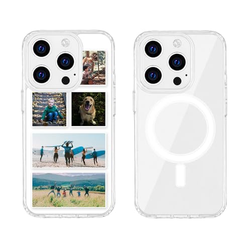 MXCUSTOM Personalisierte Handyhülle für Apple iPhone 15 Pro, Benutzerdefiniert Hülle mit Eigenem Foto Bild Text Schutzhülle [Weicher Polsterstoßfänger + Harter Rückseite] (HMC-TMP040) von MXCUSTOM
