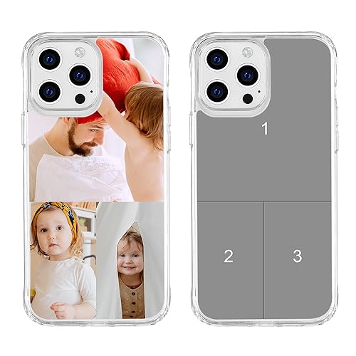 MXCUSTOM Personalisierte Handyhülle für Apple iPhone 15 Pro Max, Benutzerdefiniert Hülle mit Eigenem Foto Bild Text Individuelle Schutzhülle [Weicher Stoßfänger+Harter Rückseite](HIC-TMP048) von MXCUSTOM