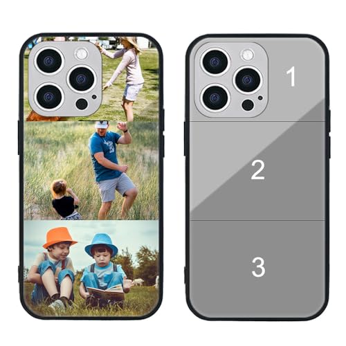 MXCUSTOM Personalisierte Handyhülle für Apple iPhone 15 Pro Max, Benutzerdefiniert Kratzfest Gehärtetes Glas Weicher Stoßfänger Hülle mit Eigenem Foto Bild Text Individuelle Schutzhülle (GHS-TMP043) MXCUSTOM Personalisierte Handyhülle für Apple iPhone 15 Pro Max, Benutzerdefiniert Kratzfest Gehärtetes Glas Weicher Stoßfänger Hülle mit Eigenem Foto Bild Text Individuelle Schutzhülle (GHS-TMP043) von MXCUSTOM