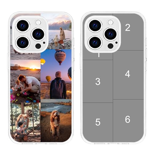 MXCUSTOM Personalisierte Handyhülle für Apple iPhone 16 Pro, Benutzerdefiniert Hülle mit Eigenem Foto Bild Text Individuelle Schutzhülle [Transparente Weiche TPU Dünn Stoßfest] (FXT-TMP042) von MXCUSTOM