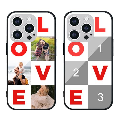 MXCUSTOM Personalisierte Handyhülle für Apple iPhone 16 Pro, Benutzerdefiniert Kratzfest Gehärtetes Glas Weicher Stoßfänger Hülle mit Eigenem Foto Bild Text Individuelle Schutzhülle (GHS-TMP033) MXCUSTOM Personalisierte Handyhülle für Apple iPhone 16 Pro, Benutzerdefiniert Kratzfest Gehärtetes Glas Weicher Stoßfänger Hülle mit Eigenem Foto Bild Text Individuelle Schutzhülle (GHS-TMP033) von MXCUSTOM
