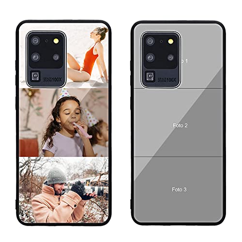 MXCUSTOM Personalisierte Handyhülle für Samsung Galaxy S20 Ultra 5G, Benutzerdefiniert Gehärtetes Glas Weicher Stoßfänger Hülle mit Eigenem Fotocollage Bild Individuelle Schutzhülle (GHS-TMP043) MXCUSTOM Personalisierte Handyhülle für Samsung Galaxy S20 Ultra 5G, Benutzerdefiniert Gehärtetes Glas Weicher Stoßfänger Hülle mit Eigenem Fotocollage Bild Individuelle Schutzhülle (GHS-TMP043) von MXCUSTOM