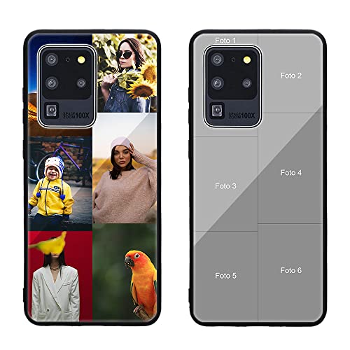 MXCUSTOM Personalisierte Handyhülle für Samsung Galaxy S20 Ultra 5G, Benutzerdefiniert Gehärtetes Glas Weicher Stoßfänger Hülle mit Eigenem Fotocollage Bild Individuelle Schutzhülle (GHS-TMP042) MXCUSTOM Personalisierte Handyhülle für Samsung Galaxy S20 Ultra 5G, Benutzerdefiniert Gehärtetes Glas Weicher Stoßfänger Hülle mit Eigenem Fotocollage Bild Individuelle Schutzhülle (GHS-TMP042) von MXCUSTOM
