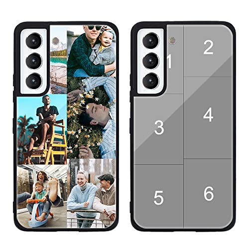 MXCUSTOM Personalisierte Handyhülle für Samsung Galaxy S22+ / S22 Plus 5G, Benutzerdefiniert Kratzfest Gehärtetes Glas Hülle mit Eigenem Foto Bild Text Individuelle Schutzhülle(GHS-TMP042) von MXCUSTOM