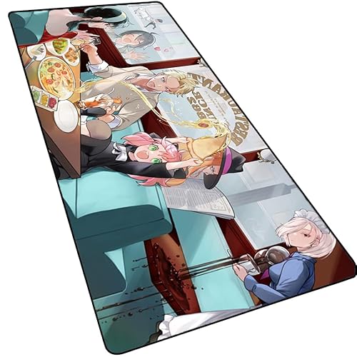 Anime Anya Forger Gaming-Mauspad mit genähten Kanten, Yor Forger Computer, 3 mm dick, verlängertes Mauspad, Dämmerung, rutschfeste Gummiunterseite, Matte für Gamer, professionelle Esports, 35,4 x 15,7 Anime Anya Forger Gaming-Mauspad mit genähten Kanten, Yor Forger Computer, 3 mm dick, verlängertes Mauspad, Dämmerung, rutschfeste Gummiunterseite, Matte für Gamer, professionelle Esports, 35,4 x 15,7 von MXDZA