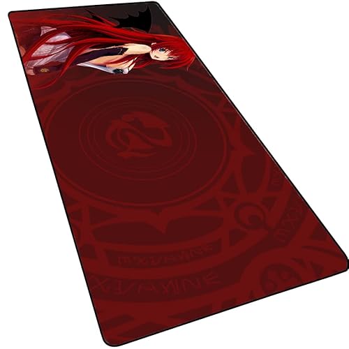 High School DxD Erweitertes Gaming-Mauspad (80 x 30 cm), Rias Gremory Anime-Mauspad, einfaches Tippen, Schmerzlinderung, Desktop-Zubehör, Mauspad für Arbeit, Spiel, Bürospieler von MXDZA