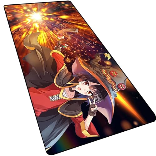 Japan Anime KonoSuba Megumin großes erweitertes Gaming-Mauspad, breit und lang, 80 x 30 cm von MXDZA