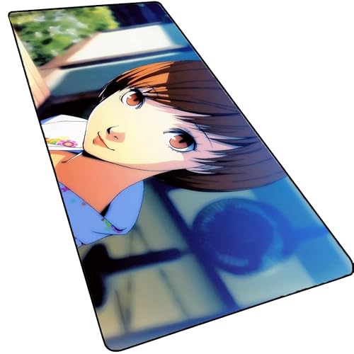 Japanisches Anime Persona 4 großes Mauspad, Persona5 erweitertes Gaming-Mauspad, rutschfeste Gummiunterseite, Tastatur-Pad mit genähten Kanten, Schreibtischunterlage für Gamer, 90 x 40 cm, mehrfarbig Japanisches Anime Persona 4 großes Mauspad, Persona5 erweitertes Gaming-Mauspad, rutschfeste Gummiunterseite, Tastatur-Pad mit genähten Kanten, Schreibtischunterlage für Gamer, 90 x 40 cm, mehrfarbig von MXDZA