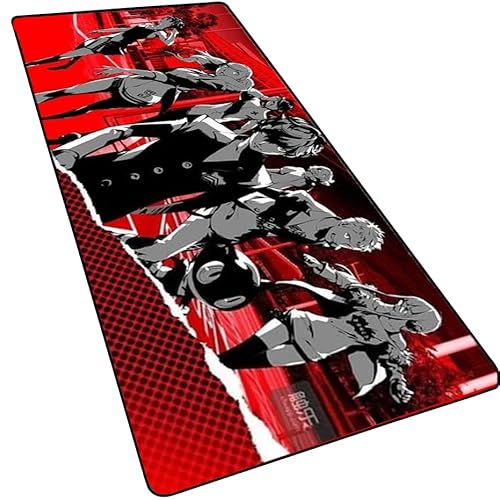Großes japanisches Anime-Mauspad, erweitertes Gaming-Mauspad, rutschfeste Gummiunterseite, Tastaturunterlage mit genähten Kanten, Schreibtischunterlage für Gamer, 90 x 40 cm, Multi7 Großes japanisches Anime-Mauspad, erweitertes Gaming-Mauspad, rutschfeste Gummiunterseite, Tastaturunterlage mit genähten Kanten, Schreibtischunterlage für Gamer, 90 x 40 cm, Multi7 von MXDZA