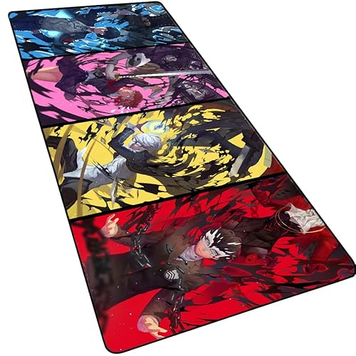 Großes japanisches Anime-Mauspad, erweitertes Gaming-Mauspad, rutschfeste Gummiunterseite, Tastaturunterlage mit genähten Kanten, Schreibtischunterlage für Gamer, 90 x 40 cm, Multi34 Großes japanisches Anime-Mauspad, erweitertes Gaming-Mauspad, rutschfeste Gummiunterseite, Tastaturunterlage mit genähten Kanten, Schreibtischunterlage für Gamer, 90 x 40 cm, Multi34 von MXDZA