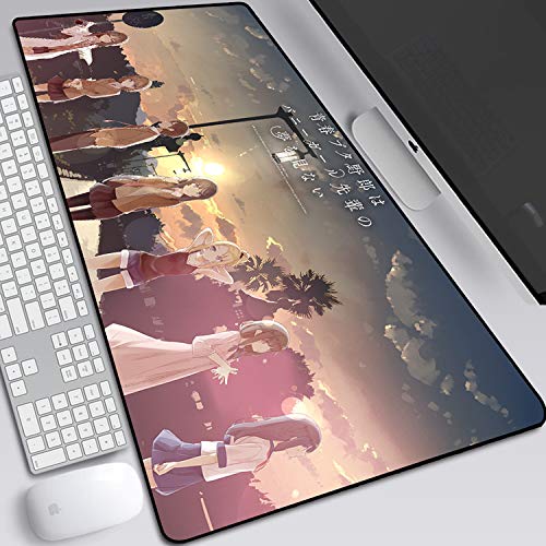 Rascal Does Not Dream of Bunny Girl Senpai erweitertes Mauspad, japanisches Anime-Gaming-Mauspad mit genähten Kanten, rutschfeste Gummiunterseite, Schreibtischunterlage für Gamer, 90 x 40 cm, Rascal Does Not Dream of Bunny Girl Senpai erweitertes Mauspad, japanisches Anime-Gaming-Mauspad mit genähten Kanten, rutschfeste Gummiunterseite, Schreibtischunterlage für Gamer, 90 x 40 cm, von MXDZA