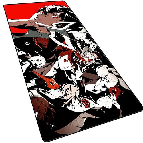 apanese Anime großes Mauspad, Cartoon-Gaming-Mauspad, rutschfeste Gummiunterseite, Tastaturunterlage mit genähten Kanten, Schreibtischunterlage für Gamer, 90 x 40 cm, Multi1 apanese Anime großes Mauspad, Cartoon-Gaming-Mauspad, rutschfeste Gummiunterseite, Tastaturunterlage mit genähten Kanten, Schreibtischunterlage für Gamer, 90 x 40 cm, Multi1 von MXDZA