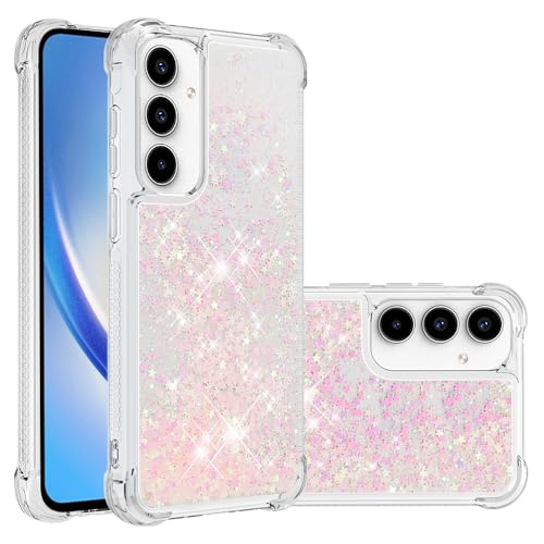 Flüssig Schutzhülle Glitzer für Galaxy A56 Damen, Soft TPU Handyhülle Bling Flüssigkeit Schutztasche Stoßfest Vergilbungsbeständig Silikon Hülle Fallschutz Taschen kompatibel mit Samsung Galaxy A56 Flüssig Schutzhülle Glitzer für Galaxy A56 Damen, Soft TPU Handyhülle Bling Flüssigkeit Schutztasche Stoßfest Vergilbungsbeständig Silikon Hülle Fallschutz Taschen kompatibel mit Samsung Galaxy A56 von MXFDOKD