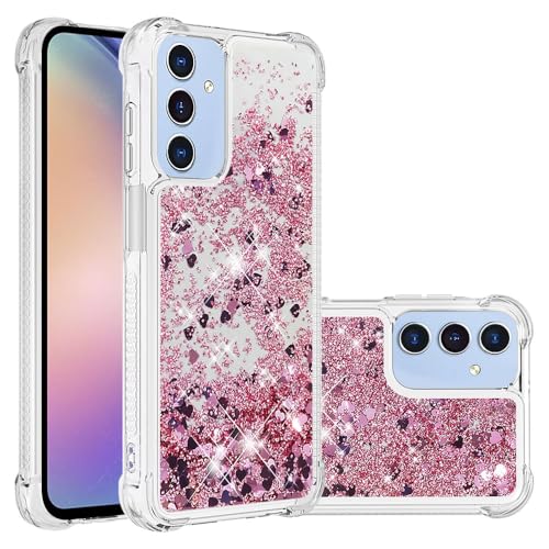 Galaxy A26 Hülle Bling Roségold, Damen Silikon Handyhülle Bumper Kratzfest Schutzhülle Glitzersteine Flüssig Treibsand Tasche Niedliche Fallschutz Case Schlanke kompatibel mit Samsung Galaxy A26 Galaxy A26 Hülle Bling Roségold, Damen Silikon Handyhülle Bumper Kratzfest Schutzhülle Glitzersteine Flüssig Treibsand Tasche Niedliche Fallschutz Case Schlanke kompatibel mit Samsung Galaxy A26 von MXFDOKD