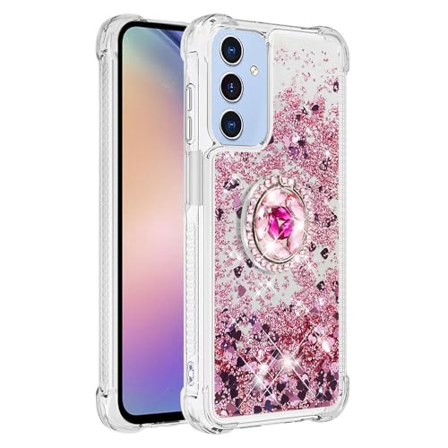 Galaxy A26 Transparent Hülle Silikon, Damen Silikon Handyhülle mit Ring Ständer Bumper Schutzhülle Glitzer Flüssig Treibsand Tasche Fallschutz Handycase Hard kompatibel mit Samsung Galaxy A26 Galaxy A26 Transparent Hülle Silikon, Damen Silikon Handyhülle mit Ring Ständer Bumper Schutzhülle Glitzer Flüssig Treibsand Tasche Fallschutz Handycase Hard kompatibel mit Samsung Galaxy A26 von MXFDOKD