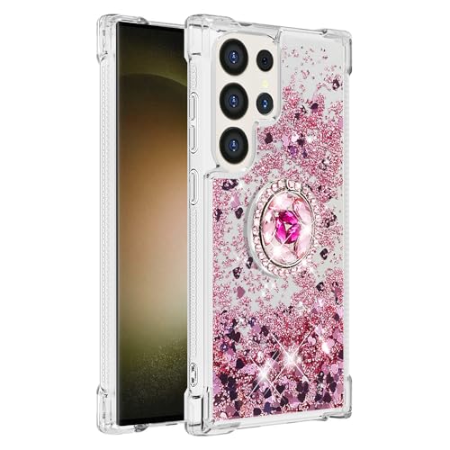 Galaxy S25 Ultra Hülle Bling, Silikon Handyhülle mit Ring Ständer Bumper Schutzhülle Glitzer Flüssig Treibsand Tasche Fallschutz Handycase Vergilbungsbeständig kompatibel mit Samsung Galaxy S25 Ultra Galaxy S25 Ultra Hülle Bling, Silikon Handyhülle mit Ring Ständer Bumper Schutzhülle Glitzer Flüssig Treibsand Tasche Fallschutz Handycase Vergilbungsbeständig kompatibel mit Samsung Galaxy S25 Ultra von MXFDOKD