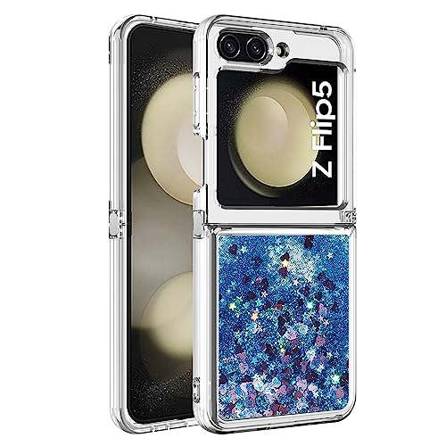 Glitzer Handyhülle für Galaxy Z Flip5 5G, Damen Flüssig Bewegende Treibsand Glänzende Hüllen Fallschutz Handycase Silikon Schutzhülle Stoßfeste Schutztasche kompatibel mit Samsung Galaxy Z Flip5 5G Glitzer Handyhülle für Galaxy Z Flip5 5G, Damen Flüssig Bewegende Treibsand Glänzende Hüllen Fallschutz Handycase Silikon Schutzhülle Stoßfeste Schutztasche kompatibel mit Samsung Galaxy Z Flip5 5G von MXFDOKD