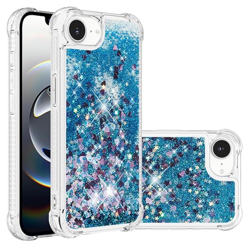 Glitzer Handyhülle für iPhone SE 2025, Glänzende Flüssig Bewegende Treibsand Hüllen Fallschutz Tasche Silikon Schutzhülle Stoßfeste Handyhülle Transparent kompatibel mit iPhone 16E/SE 2025 Max Glitzer Handyhülle für iPhone SE 2025, Glänzende Flüssig Bewegende Treibsand Hüllen Fallschutz Tasche Silikon Schutzhülle Stoßfeste Handyhülle Transparent kompatibel mit iPhone 16E/SE 2025 Max von MXFDOKD