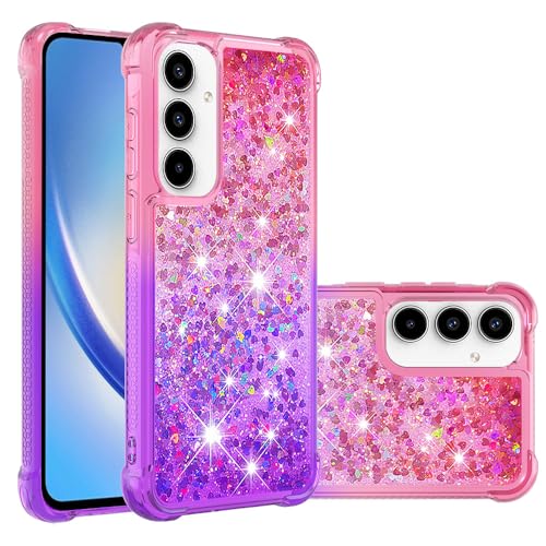 Glitzer Hülle Silikon für Galaxy A36, Glitzer Flüssig Bewegende Treibsand Handyhülle Fallschutz Case TPU Transparent Schutz Tasche Stoßfeste Quicksand Schutzhülle kompatibel mit Samsung Galaxy A36 Glitzer Hülle Silikon für Galaxy A36, Glitzer Flüssig Bewegende Treibsand Handyhülle Fallschutz Case TPU Transparent Schutz Tasche Stoßfeste Quicksand Schutzhülle kompatibel mit Samsung Galaxy A36 von MXFDOKD