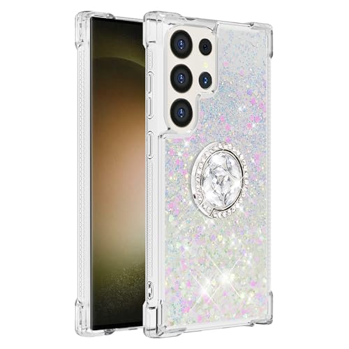 Glitzer Hülle für Galaxy S25 Ultra Mädchen, Bling Flüssig Bewegende Handy Hülle Fallschutz Handyhülle mit Ständer Durchsichtig Silikon Schutzhülle Stoßfest kompatibel mit Samsung Galaxy S25 Ultra Glitzer Hülle für Galaxy S25 Ultra Mädchen, Bling Flüssig Bewegende Handy Hülle Fallschutz Handyhülle mit Ständer Durchsichtig Silikon Schutzhülle Stoßfest kompatibel mit Samsung Galaxy S25 Ultra von MXFDOKD