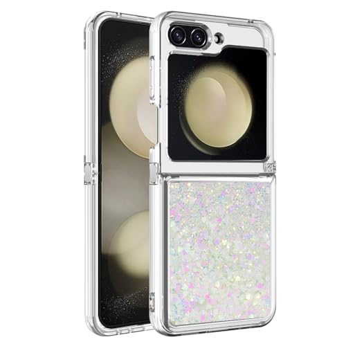 Glitzer Hülle für Galaxy Z Flip6, Bling Flüssig Bewegende Treibsand Handy Hülle Fallschutz Hardcase Durchsichtig Silikon TPU Schutzhülle Stoßfest Tasche kompatibel mit Samsung Galaxy Z Flip6 Glitzer Hülle für Galaxy Z Flip6, Bling Flüssig Bewegende Treibsand Handy Hülle Fallschutz Hardcase Durchsichtig Silikon TPU Schutzhülle Stoßfest Tasche kompatibel mit Samsung Galaxy Z Flip6 von MXFDOKD