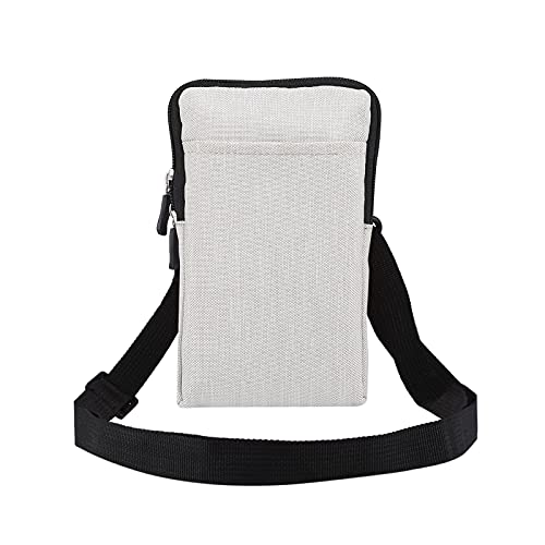 Handy Gürteltasche, Schultertasche Handy zum Umhängen Herren, Unviersal Telefon Hülle Guertel Schultergurte Handytasche Geldbörse Messenger Bag Bauchtasche Hüfttasche für Alle Telefone Unter 7.2 Zoll von MXFDOKD