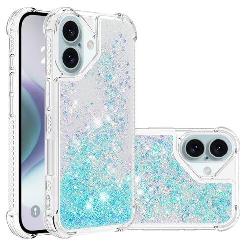 MXFDOKD iPhone 16 Plus Glitzer Handyhülle Fallschutz, Transparent Silikon Schutzhülle Bling Flüssig Bewegende Treibsand Handytasche Glitzersteine Schutzcase Stoßfest kompatibel mit iPhone 16 Plus MXFDOKD iPhone 16 Plus Glitzer Handyhülle Fallschutz, Transparent Silikon Schutzhülle Bling Flüssig Bewegende Treibsand Handytasche Glitzersteine Schutzcase Stoßfest kompatibel mit iPhone 16 Plus von MXFDOKD