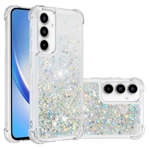 Silikon Flüssig Hülle für Galaxy A56 Schutzhülle Glitzer, Bling Bumper Handytasche Ultra Slim Schutzcase TPU Transparent Quicksand Handyhülle Fallschutz Cover kompatibel mit Samsung Galaxy A56-Lila Silikon Flüssig Hülle für Galaxy A56 Schutzhülle Glitzer, Bling Bumper Handytasche Ultra Slim Schutzcase TPU Transparent Quicksand Handyhülle Fallschutz Cover kompatibel mit Samsung Galaxy A56-Lila von MXFDOKD