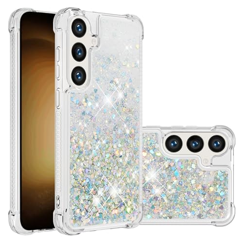 Silikon Flüssig Hülle für Galaxy S24 Glitzer Schutzhülle, Bling Bumper Handytasche Ultra Slim Schutzcase TPU Transparent Quicksand Handyhülle Fallschutz Cover kompatibel mit Samsung Galaxy S24-Lila Silikon Flüssig Hülle für Galaxy S24 Glitzer Schutzhülle, Bling Bumper Handytasche Ultra Slim Schutzcase TPU Transparent Quicksand Handyhülle Fallschutz Cover kompatibel mit Samsung Galaxy S24-Lila von MXFDOKD