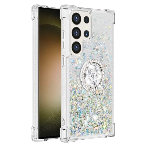 Silikon Flüssig Hülle für Galaxy S25 Ultra Glitzer Schutzhülle, Bling Bumper Handytasche Ring Ständer Slim Schutzcase Transparent Handyhülle Fallschutz kompatibel mit Samsung Galaxy S25 Ultra-Lila Silikon Flüssig Hülle für Galaxy S25 Ultra Glitzer Schutzhülle, Bling Bumper Handytasche Ring Ständer Slim Schutzcase Transparent Handyhülle Fallschutz kompatibel mit Samsung Galaxy S25 Ultra-Lila von MXFDOKD