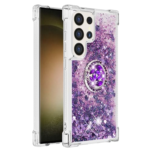 Silikon Hülle für Galaxy S25 Ultra, Transparent Schutz Hülle Flüssigkeit Glitzer Handyhülle mit Ring Halterung Kratzfest Handyhülle TPU Schutztasche Bumper kompatibel mit Samsung Galaxy S25 Ultra Silikon Hülle für Galaxy S25 Ultra, Transparent Schutz Hülle Flüssigkeit Glitzer Handyhülle mit Ring Halterung Kratzfest Handyhülle TPU Schutztasche Bumper kompatibel mit Samsung Galaxy S25 Ultra von MXFDOKD