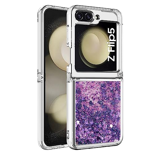 Silikon Hülle für Galaxy Z Flip5 5G, Transparent Schutz Hülle Fließende Flüssigkeit schwimmt Glitzer Handyhülle Kratzfest Handyhülle TPU Schutztasche Bumper kompatibel mit Samsung Galaxy Z Flip5 5G Silikon Hülle für Galaxy Z Flip5 5G, Transparent Schutz Hülle Fließende Flüssigkeit schwimmt Glitzer Handyhülle Kratzfest Handyhülle TPU Schutztasche Bumper kompatibel mit Samsung Galaxy Z Flip5 5G von MXFDOKD