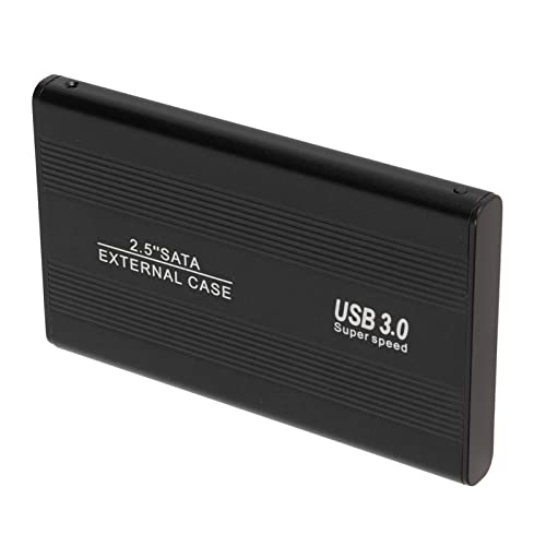 MXGZ Externer Mobiler Schacht, 2,5-Zoll-USB-3.0-Festplattenschacht, Ultradünner, Leichter 5-Gbit/s-SATA-Anschluss für den Heimgebrauch (Schwarz) von MXGZ