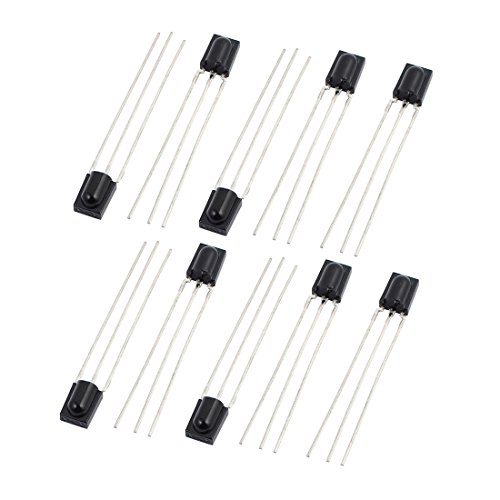 10 Stück CHT-1738 3 lange Pins flacher Infrarot-Fernbedienungsempfänger IR-LED-Diode Komponente von MXITA