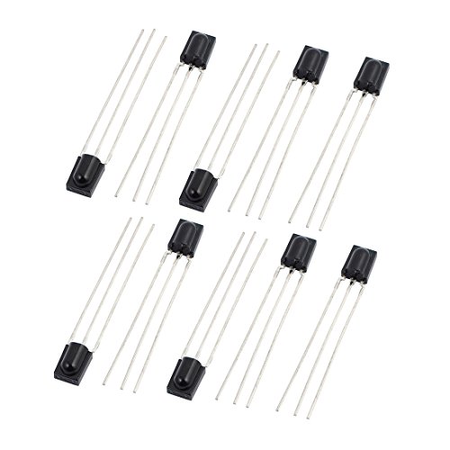 10 Stück CHT-1738 3 lange Pins flacher Infrarot-Fernbedienungsempfänger IR-LED-Diode Komponente 10 Stück CHT-1738 3 lange Pins flacher Infrarot-Fernbedienungsempfänger IR-LED-Diode Komponente von MXITA