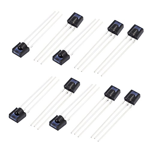 10 Stück CHT0038A-2 3-poliger flacher Infrarot-Fernbedienungsempfänger IR-LED-Diode Komponente 10 Stück CHT0038A-2 3-poliger flacher Infrarot-Fernbedienungsempfänger IR-LED-Diode Komponente von MXITA