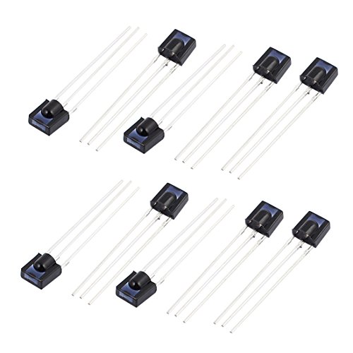 10 Stück CHT0038A-2 3-poliger flacher Infrarot-Fernbedienungsempfänger IR-LED-Diode Komponente von MXITA