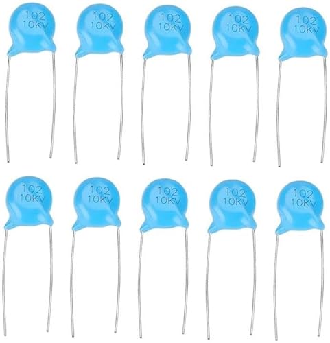 10-teiliges Set mit 10 kV 1000 pF Hochspannungs-Keramikkondensatoren for UHF-Geräte – ideal for Netzteile, HF-Verstärker, Tesla-Spulen und mehr Komponente von MXITA