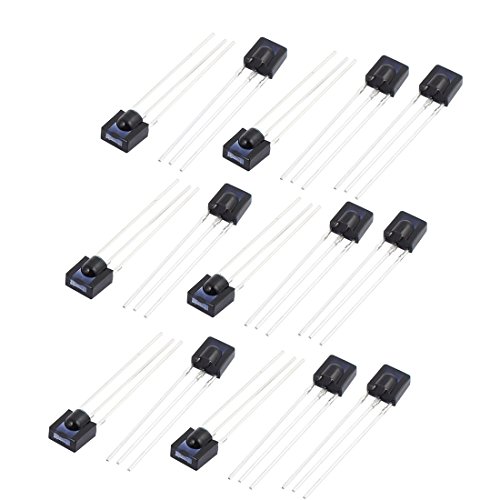 15 Stück CHT0038A-2 3-poliger flacher Infrarot-Fernbedienungsempfänger IR-LED-Diode Komponente von MXITA