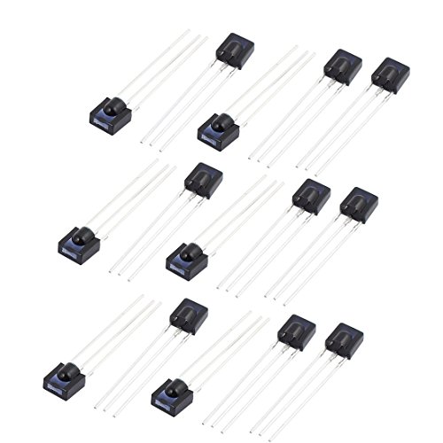 15 Stück CHT0038A-2 3-poliger flacher Infrarot-Fernbedienungsempfänger IR-LED-Diode Komponente 15 Stück CHT0038A-2 3-poliger flacher Infrarot-Fernbedienungsempfänger IR-LED-Diode Komponente von MXITA