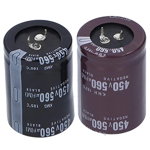 2 Stück Aluminium-Elektrolytkondensator 450 V 560 μF 105 ℃ for Audiogeräte LED-Energiesparlampen for Filterkopplung Leistungsverstärker Audiogeräte 35 x 50 mm/1,4 x 2 Zoll Komponente 2 Stück Aluminium-Elektrolytkondensator 450 V 560 μF 105 ℃ for Audiogeräte LED-Energiesparlampen for Filterkopplung Leistungsverstärker Audiogeräte 35 x 50 mm/1,4 x 2 Zoll Komponente von MXITA