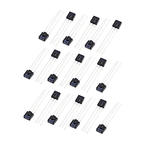 20 Stück CHT0038A-2 3-poliger flacher Infrarot-Fernbedienungsempfänger IR-LED-Diode Komponente 20 Stück CHT0038A-2 3-poliger flacher Infrarot-Fernbedienungsempfänger IR-LED-Diode Komponente von MXITA