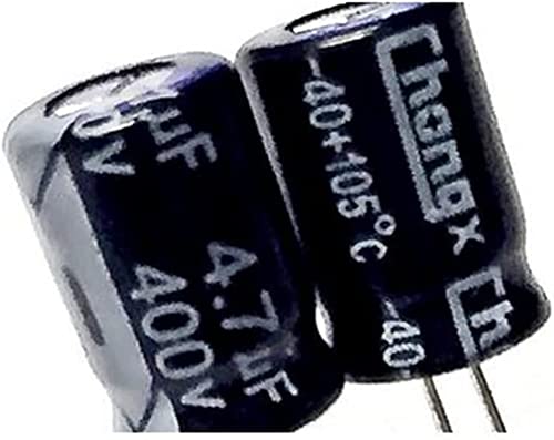 Kondensator-Set, 100 Stück, Energiesparlampen, Aufladung for Aluminium-Elektrolytkondensatoren 400 V4. 7 uf 4,7 UF400 V Volumen: 8 x 12 Kondensatoren Komponente von MXITA