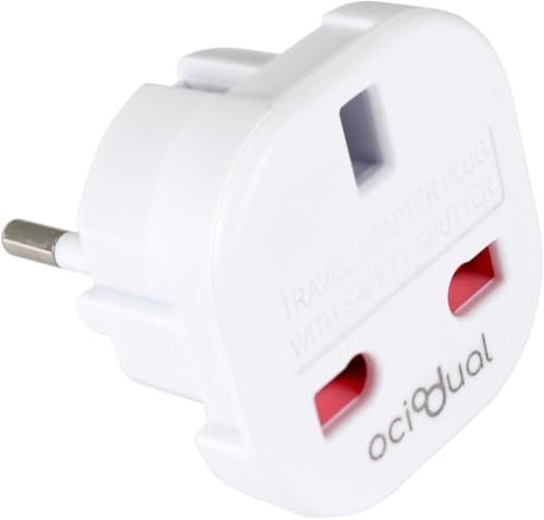 MXJFYY UK-zu-EU-Adapter Reiseadapter, 3-poliger UK-Stecker auf 2-poligen EU-Adapter,geeignet für Reisen von Großbritannien nach EU, geeignet für England,Großbritannien,Schottland in europäische Länder MXJFYY UK-zu-EU-Adapter Reiseadapter, 3-poliger UK-Stecker auf 2-poligen EU-Adapter,geeignet für Reisen von Großbritannien nach EU, geeignet für England,Großbritannien,Schottland in europäische Länder von MXJFYY